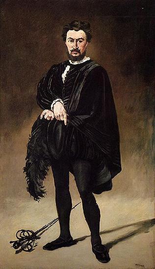Edouard Manet Philibert Rouviere as Hamlet The Tragic Actor oil painting image